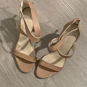 Kenneth Cole New York Nude Strappy Heels